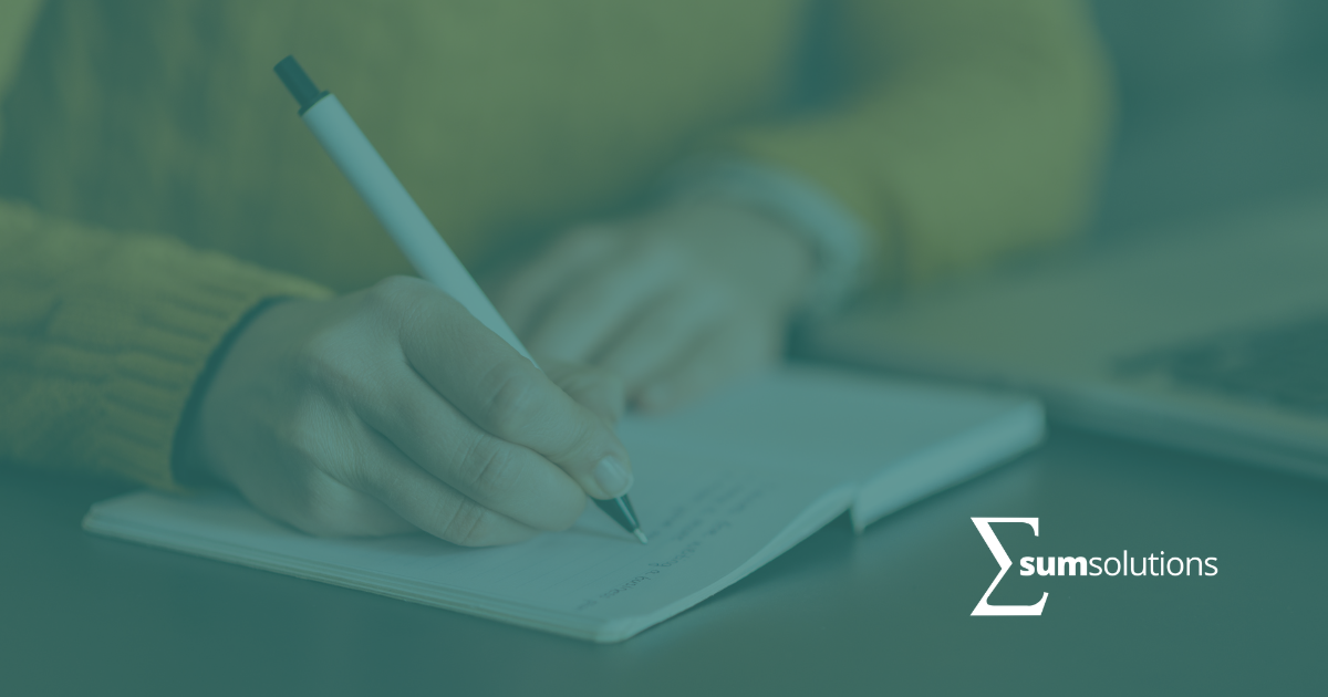 Writing in a journal