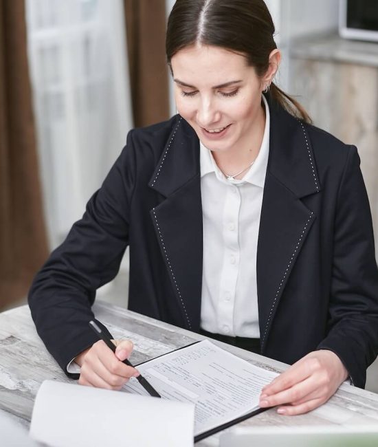 Financial Advisors Going Over Paperwork