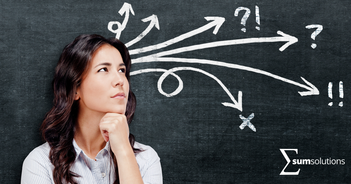 woman making a decision