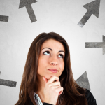 Business owner reflecting on financial goals and future progress
